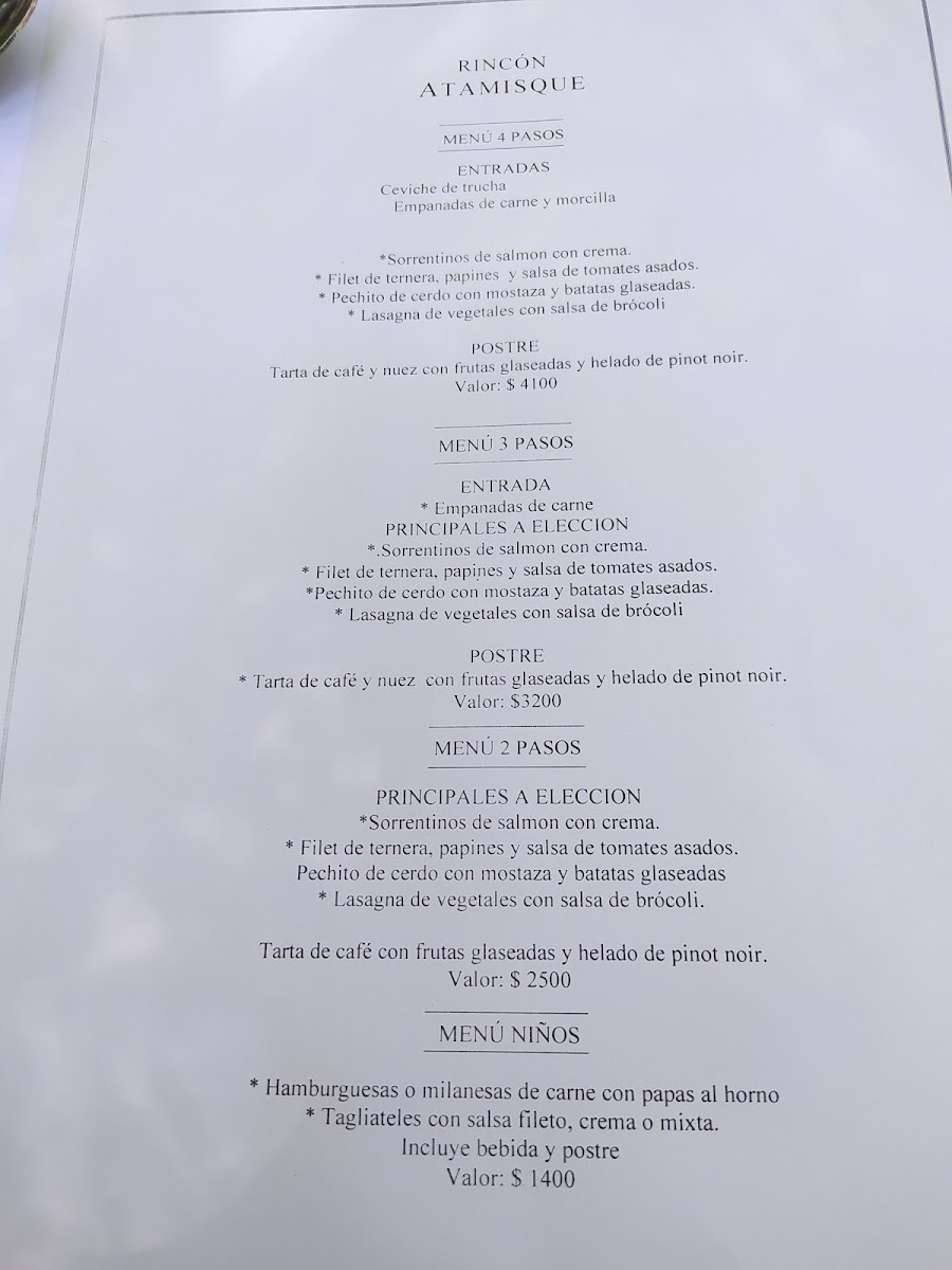 Menu Restaurant Rincón Atamisque-1