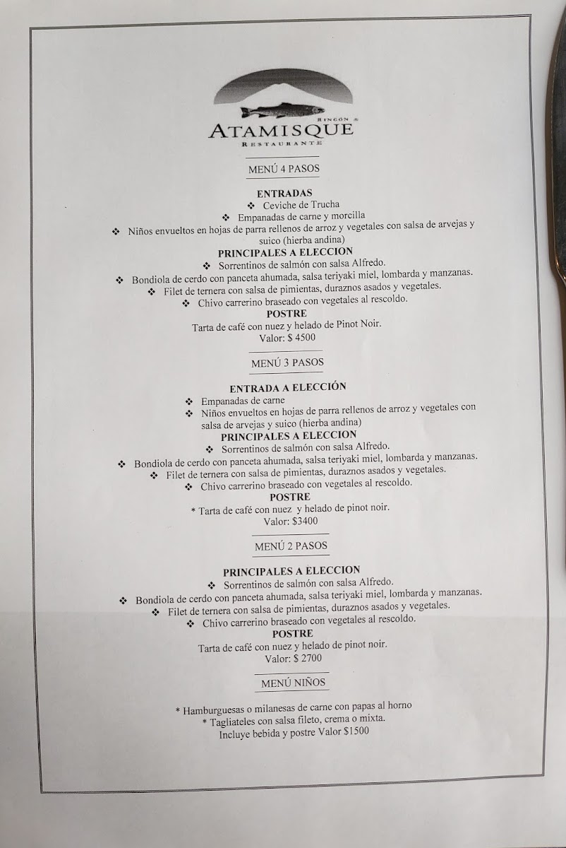 Menu Restaurant Rincón Atamisque-3